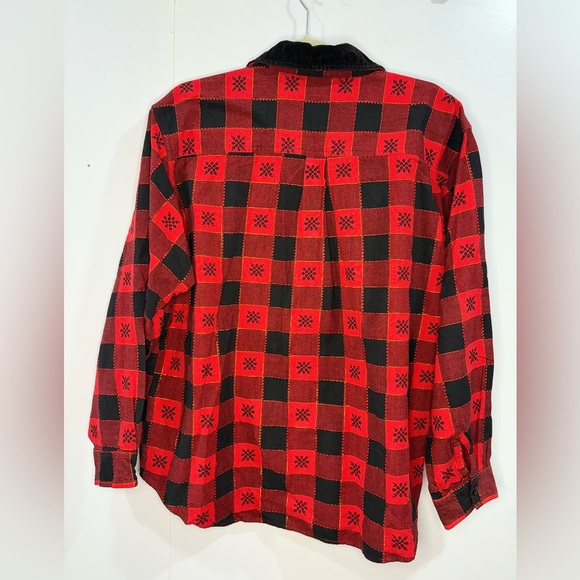 Vintage Women's Casey & Max Christmas Long Sleeve Button Up Top Size XL - Picture 3 of 3